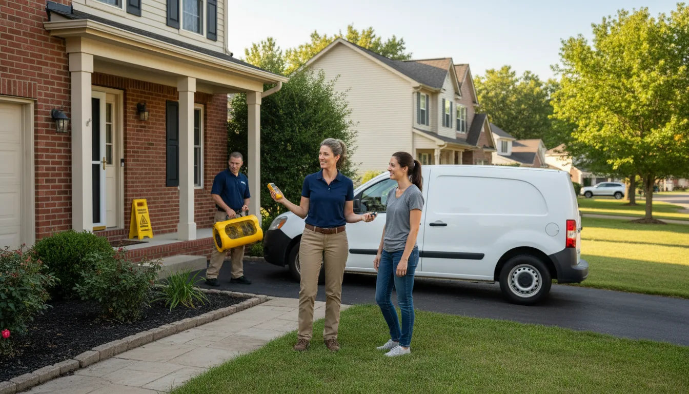 Residential water damage restoration in Gratz, PA